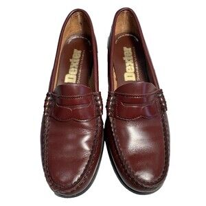 Vintage Dexter Women's Burgundy Original Penny Loafer Shoes 6.5 N 94248
